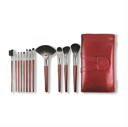 Набор кисточек  серия PREMIUM "Рубиновое сияние" (12 шт)
