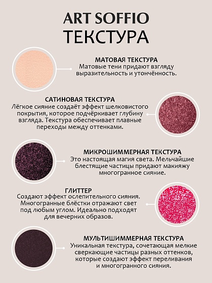 Палетка теней для глаз Art Soffio Creates Graphics - 07 Легенды Морокко