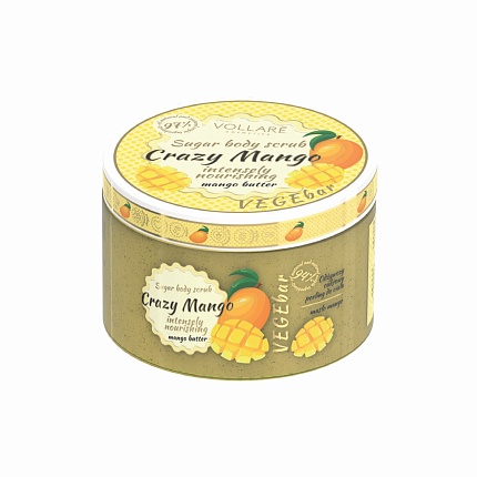Скраб для тела Vollare Vegebar Crazy Mango питательный 200 мл